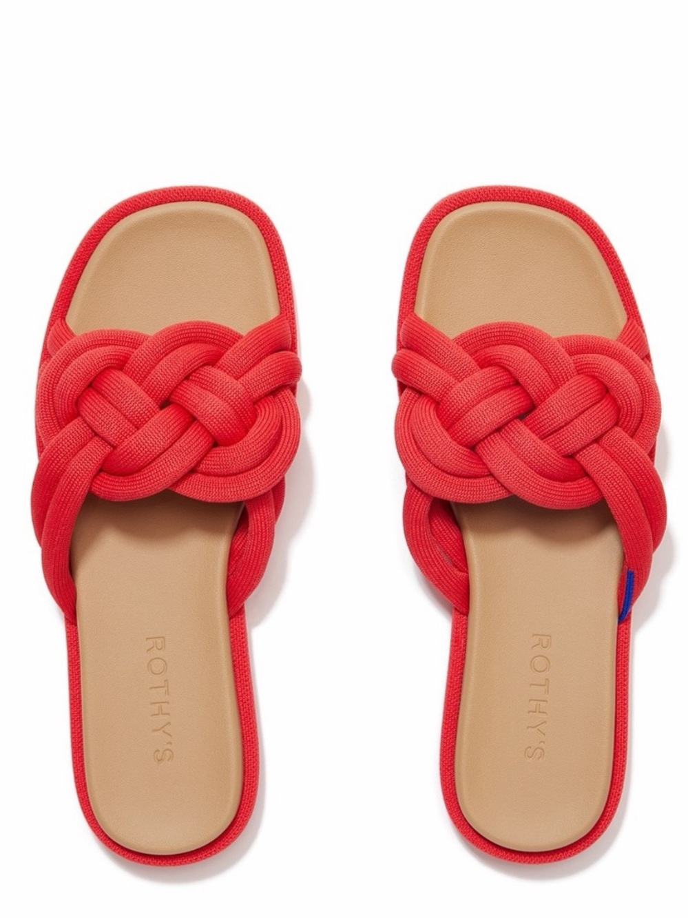 Rothy's Women's the summer slide Red Hot Sandals size 5